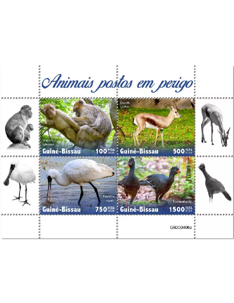 n° 8697/8700  - Timbre GUINEE-BISSAU Poste