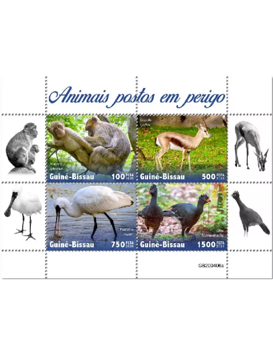 n° 8697/8700  - Timbre GUINEE-BISSAU Poste