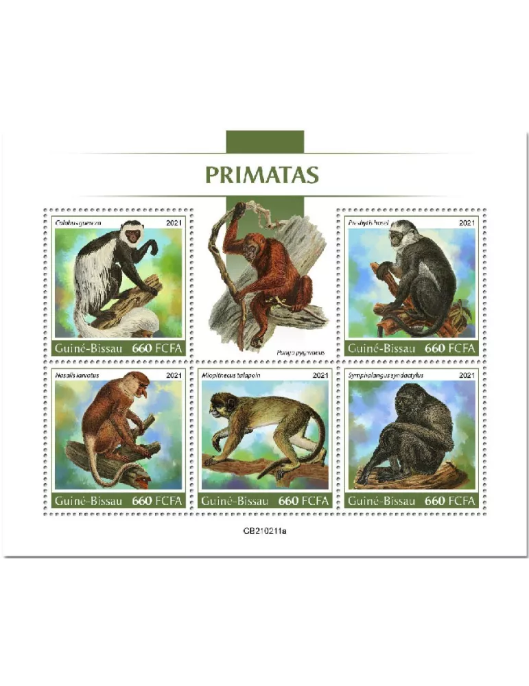 n° 9113/9117  - Timbre GUINEE-BISSAU Poste