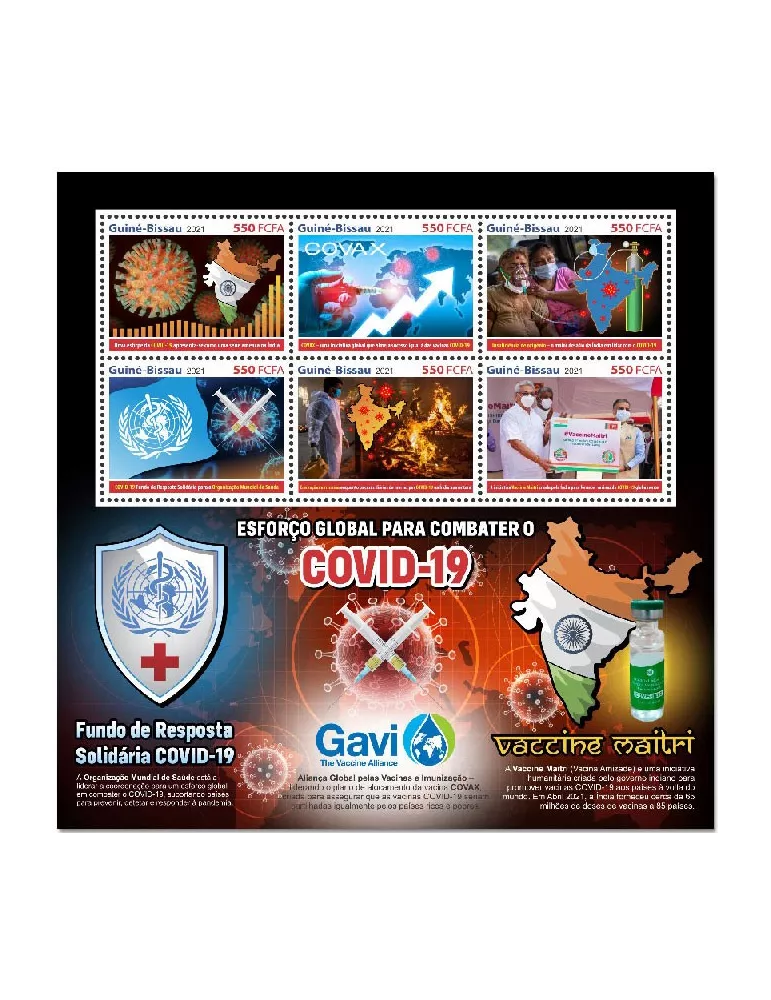 n° 9202/9207  - Timbre GUINEE-BISSAU Poste