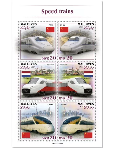 n° 7537/7542  - Timbre MALDIVES Poste
