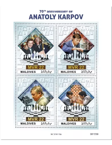 n° 7565/7568  - Timbre MALDIVES Poste