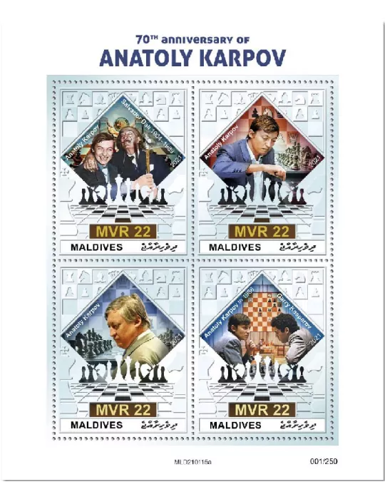 n° 7565/7568  - Timbre MALDIVES Poste