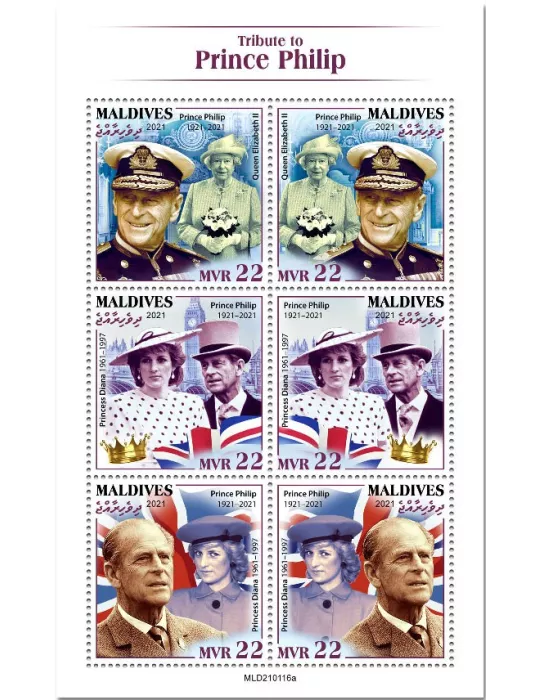 n° 7573/7578  - Timbre MALDIVES Poste