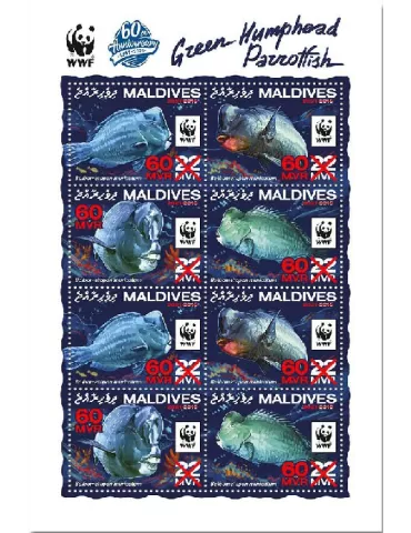 n° 7587/7594  - Timbre MALDIVES Poste