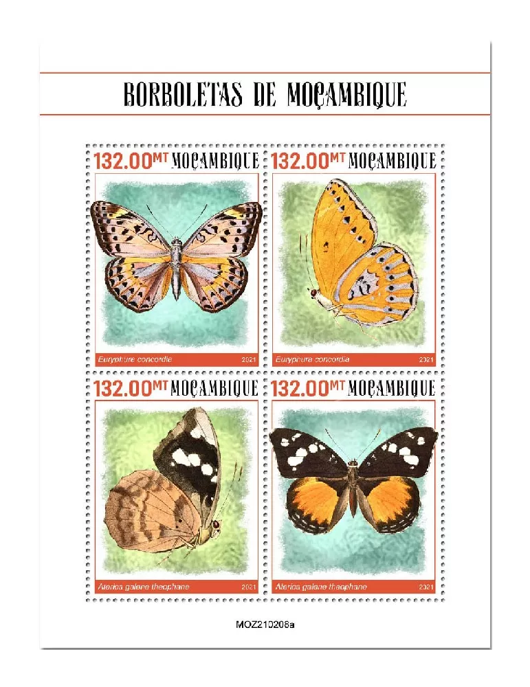 n° 9163/9166  - Timbre MOZAMBIQUE Poste
