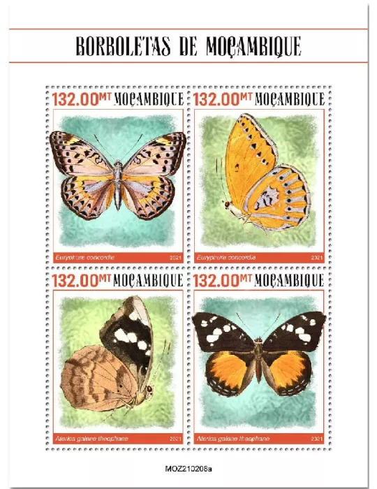 n° 9163/9166  - Timbre MOZAMBIQUE Poste