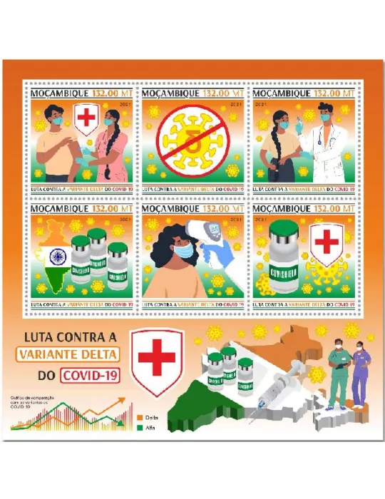n° 9208/9213  - Timbre MOZAMBIQUE Poste
