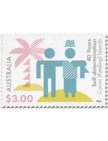 n° 550/551 - Timbre COCOS (ILES) Poste 2