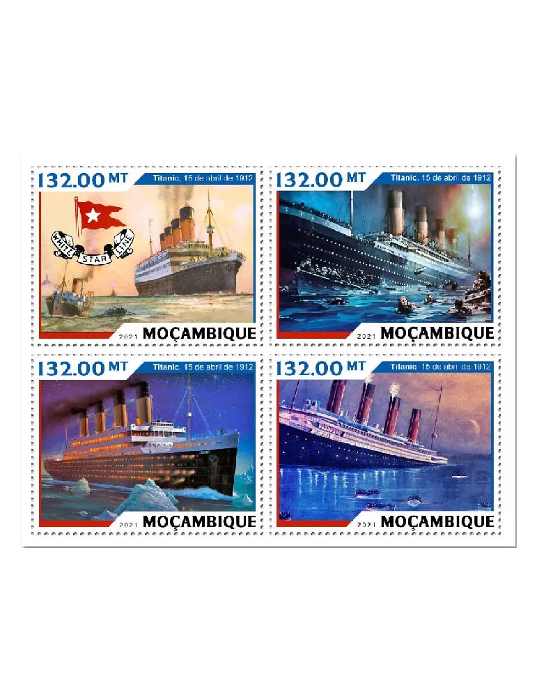 n° 9318/9321  - Timbre MOZAMBIQUE Poste