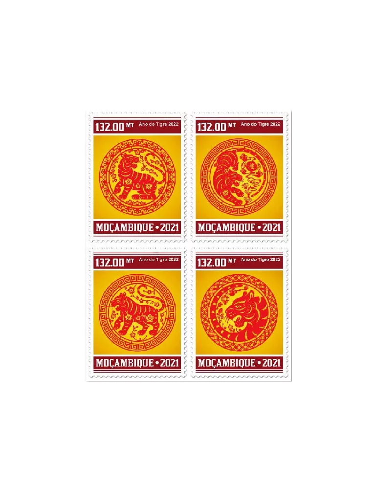 n° 9342/9345  - Timbre MOZAMBIQUE Poste