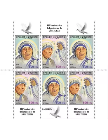 n° 6927/6932  - Timbre CENTRAFRIQUE Poste