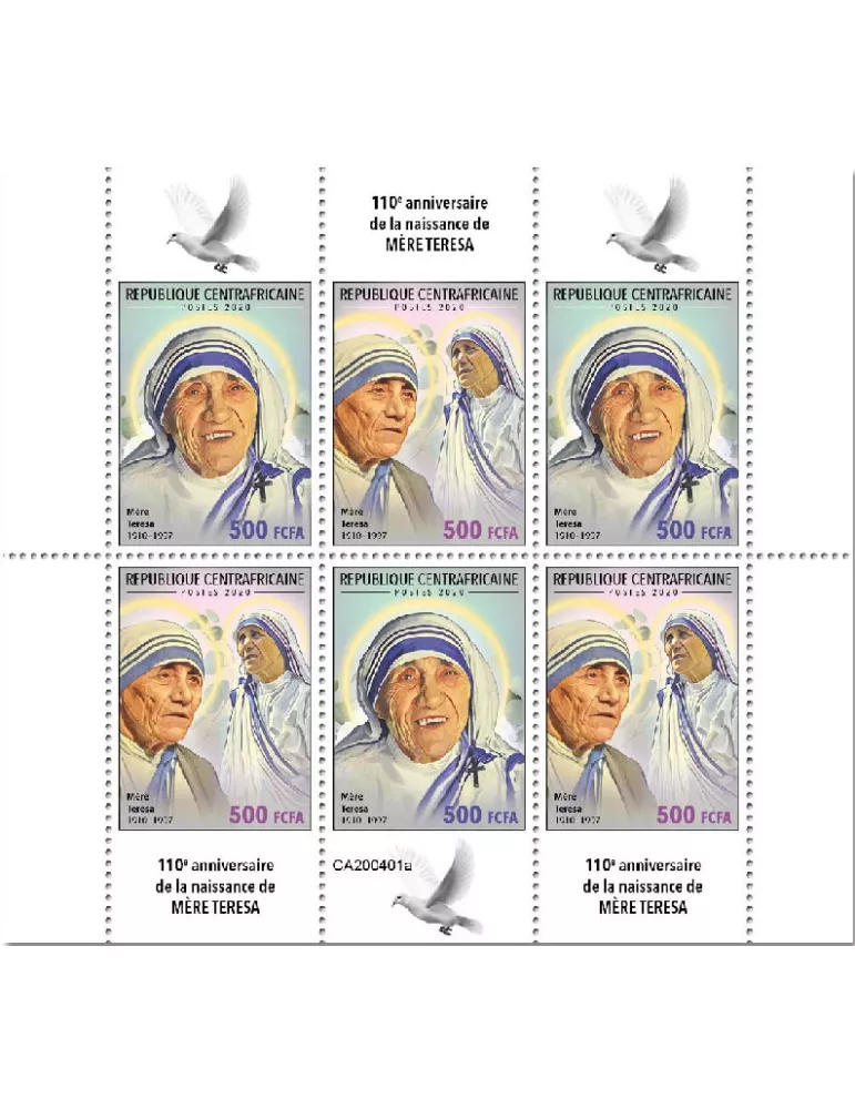 n° 6927/6932  - Timbre CENTRAFRIQUE Poste