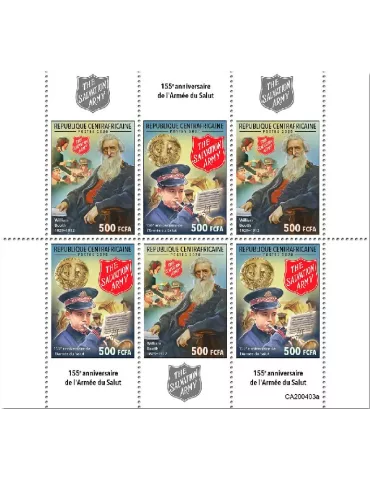 n° 6935/6940  - Timbre CENTRAFRIQUE Poste