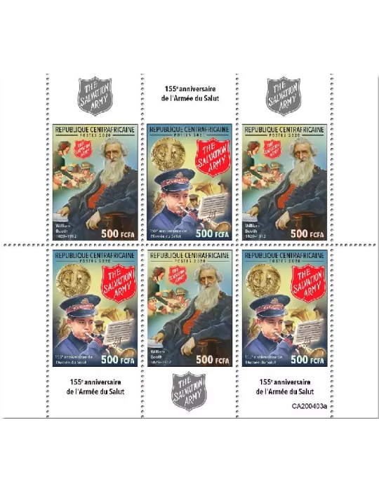 n° 6935/6940  - Timbre CENTRAFRIQUE Poste