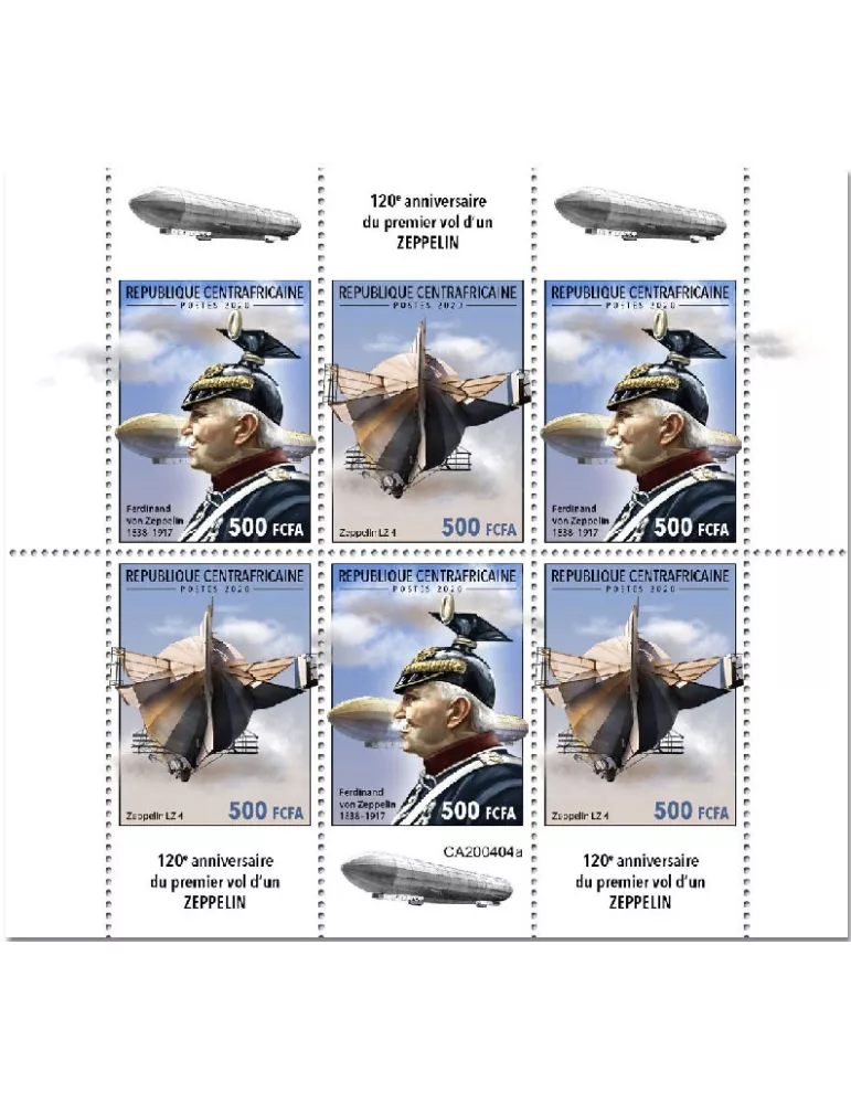 n° 6939/6944  - Timbre CENTRAFRIQUE Poste