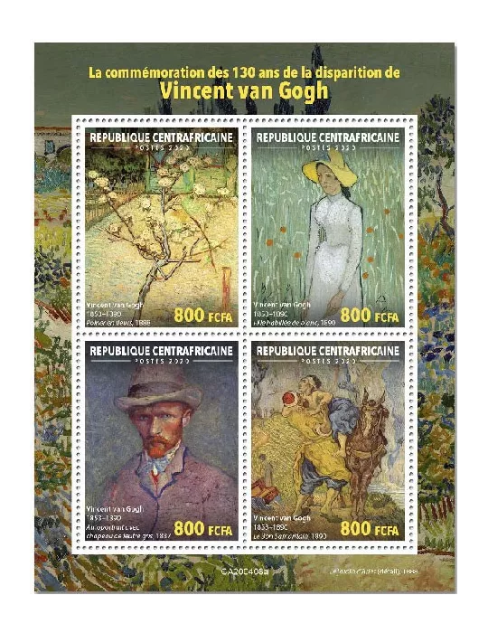 n° 6955/6958  - Timbre CENTRAFRIQUE Poste