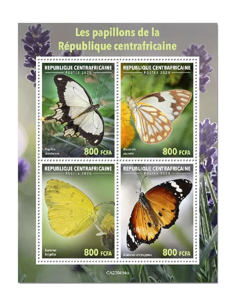 n° 6979/6982  - Timbre CENTRAFRIQUE Poste