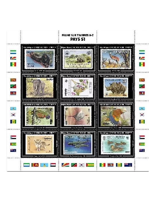 n° 6987/6998  - Timbre CENTRAFRIQUE Poste