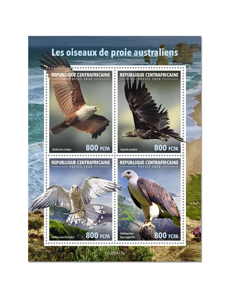 n° 7011/7014  - Timbre CENTRAFRIQUE Poste