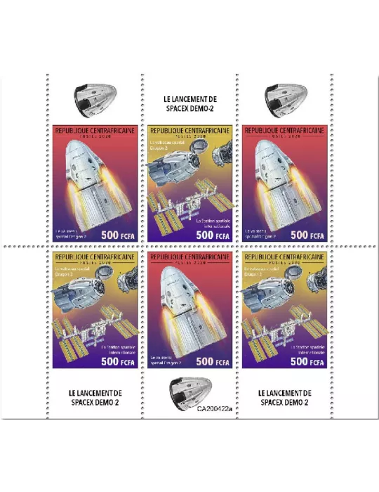 n° 7040/7045  - Timbre CENTRAFRIQUE Poste