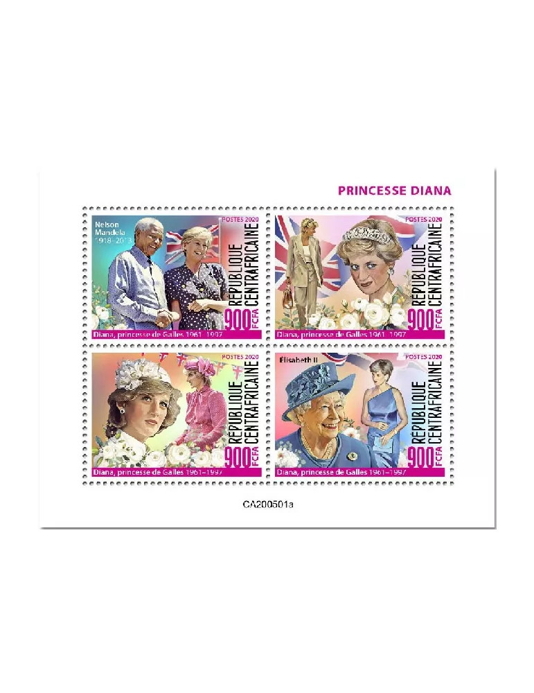 n° 7044/7047  - Timbre CENTRAFRIQUE Poste