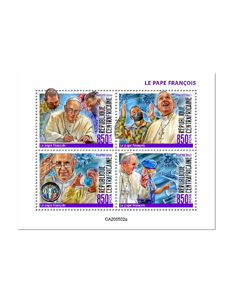 n° 7056/7059  - Timbre CENTRAFRIQUE Poste