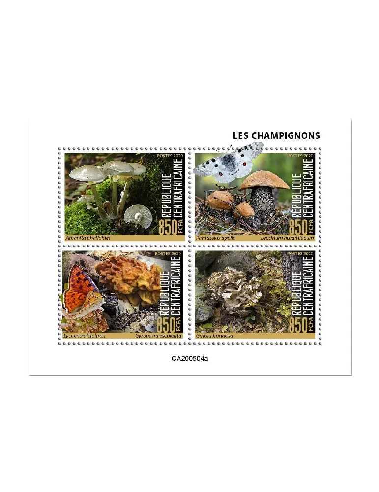 n° 7080/7083  - Timbre CENTRAFRIQUE Poste
