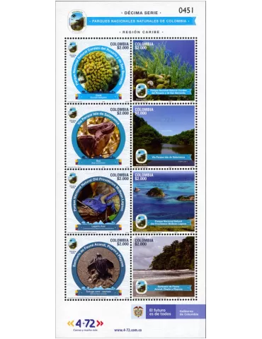 n° 2508/2515 - Timbre COLOMBIE Poste