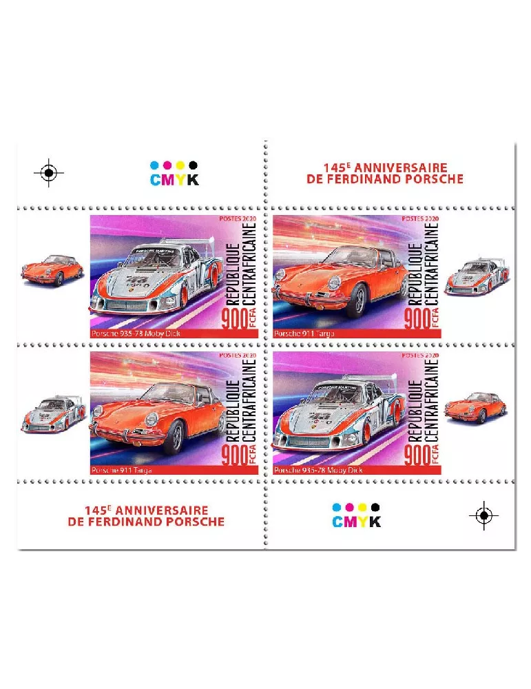 n° 7114/7121  - Timbre CENTRAFRIQUE Poste