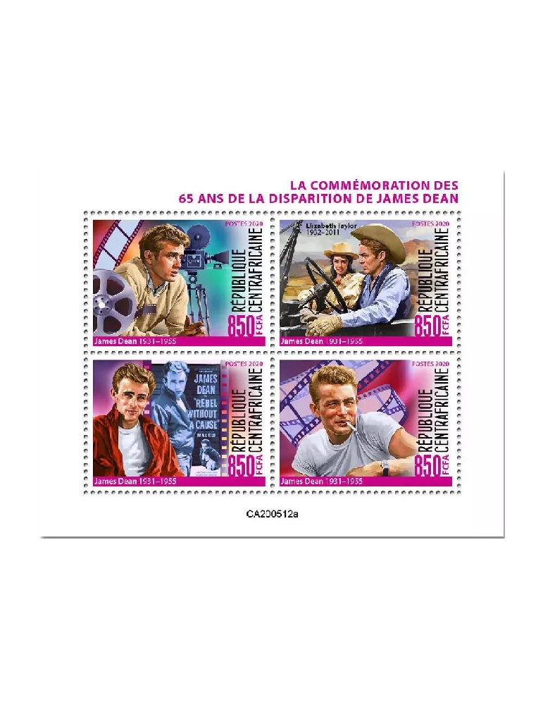 n° 7170/7173  - Timbre CENTRAFRIQUE Poste
