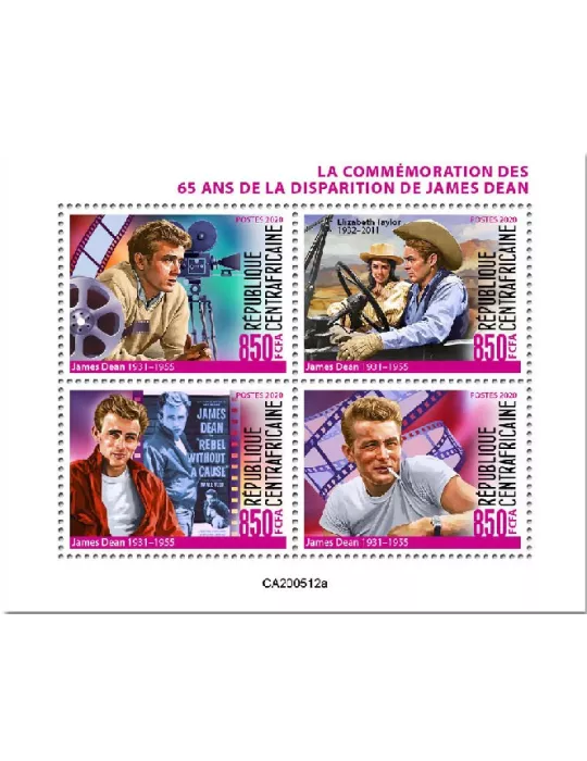 n° 7170/7173  - Timbre CENTRAFRIQUE Poste