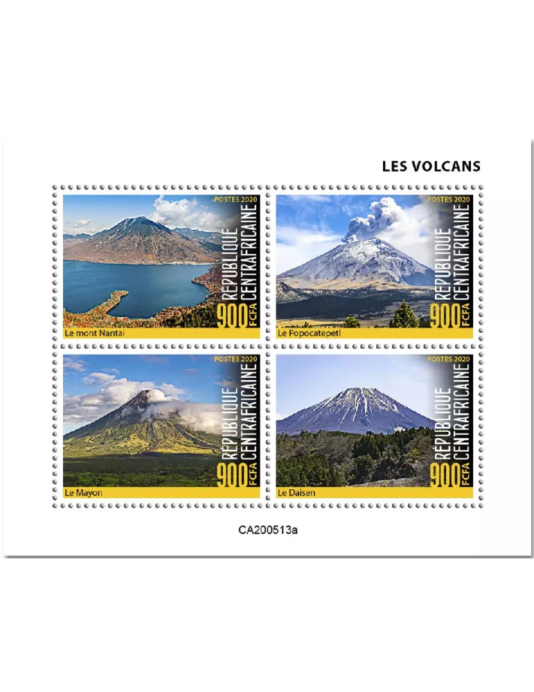 n° 7182/7185  - Timbre CENTRAFRIQUE Poste