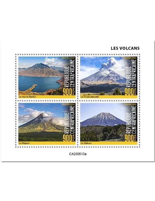 n° 7182/7185  - Timbre CENTRAFRIQUE Poste