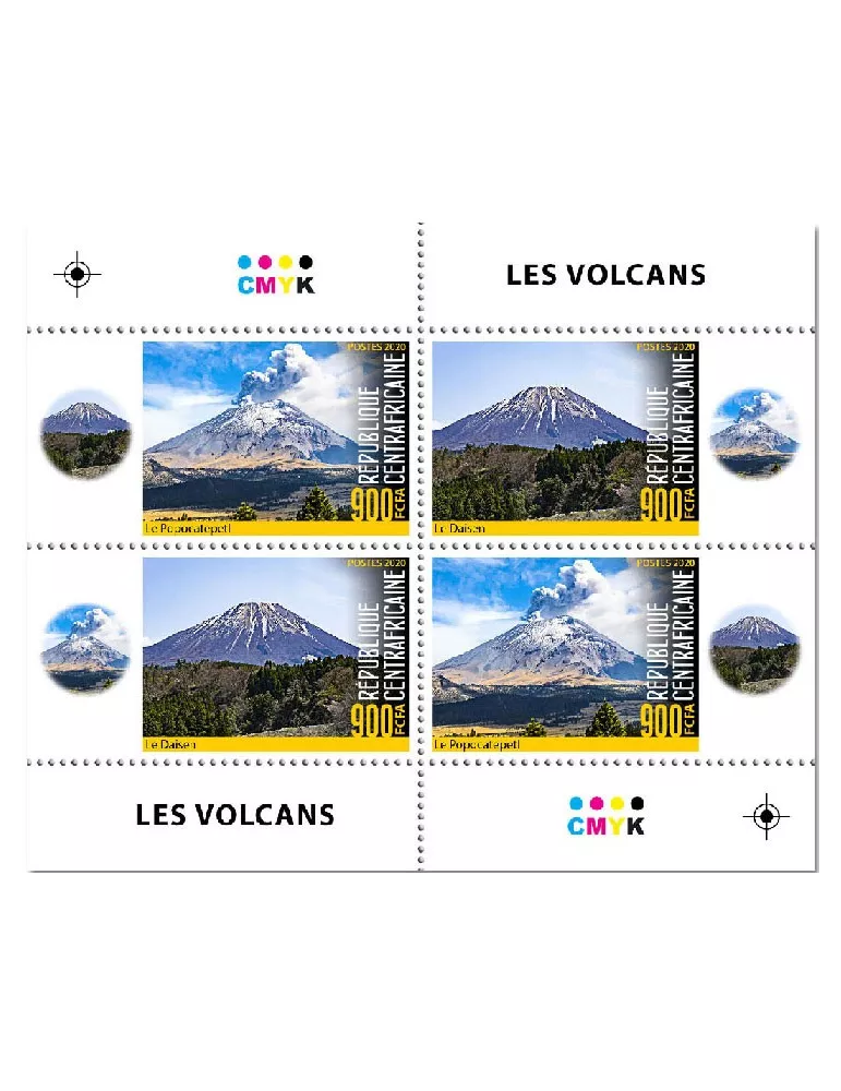 n° 7186/7193  - Timbre CENTRAFRIQUE Poste