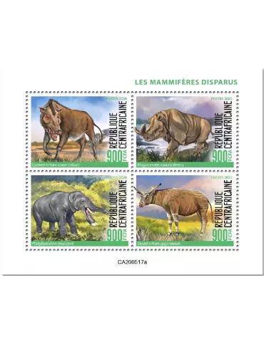 n° 7230/7233  - Timbre CENTRAFRIQUE Poste