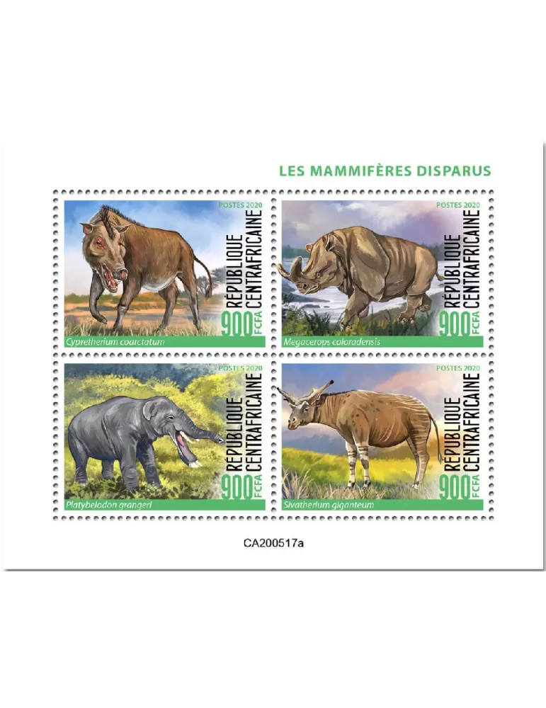n° 7230/7233  - Timbre CENTRAFRIQUE Poste