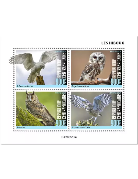 n° 7254/7257  - Timbre CENTRAFRIQUE Poste