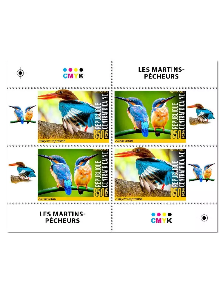 n° 7270/7277  - Timbre CENTRAFRIQUE Poste