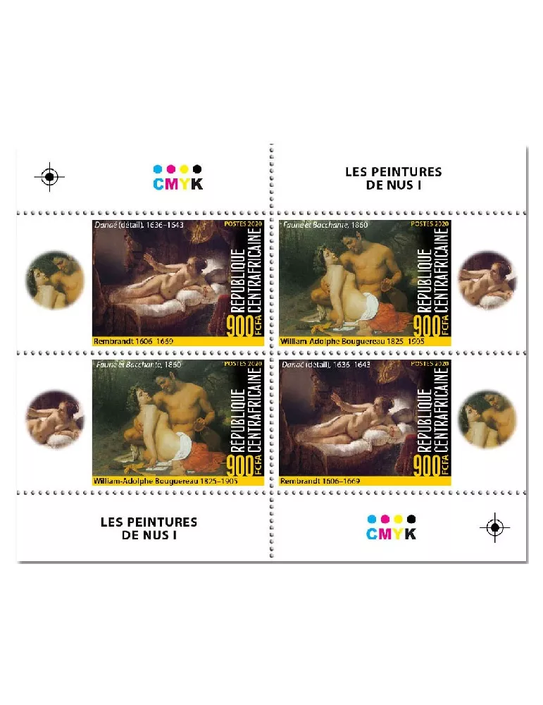 n° 7282/7289  - Timbre CENTRAFRIQUE Poste