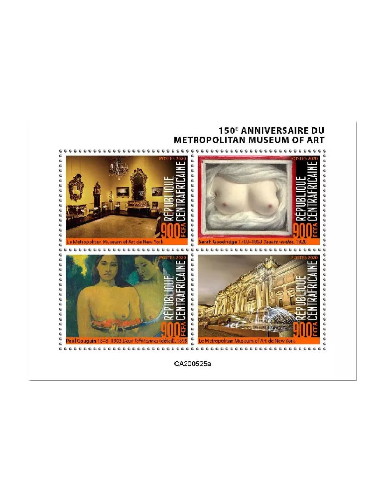 n° 7326/7329  - Timbre CENTRAFRIQUE Poste