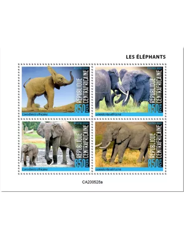 n° 7351/7354  - Timbre CENTRAFRIQUE Poste