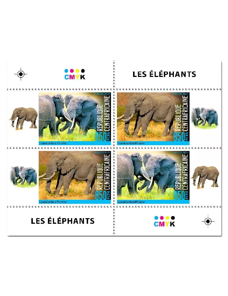 n° 7355/7369  - Timbre CENTRAFRIQUE Poste