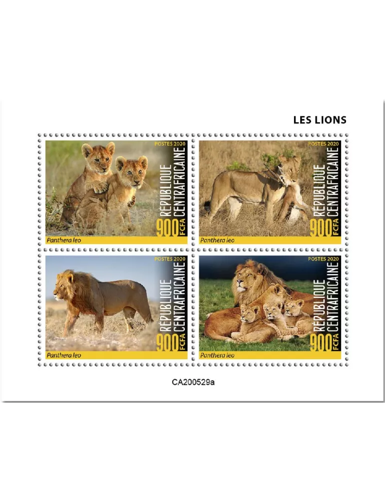 n° 7363/7366  - Timbre CENTRAFRIQUE Poste