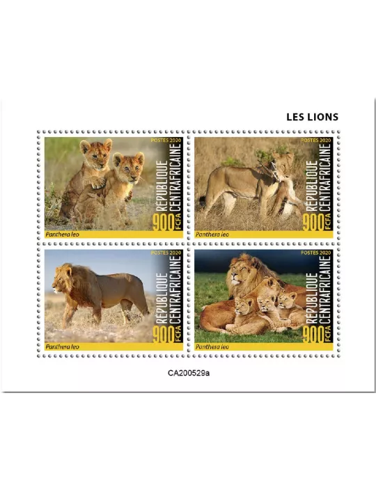 n° 7363/7366  - Timbre CENTRAFRIQUE Poste