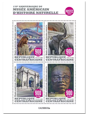 n° 7408/7411  - Timbre CENTRAFRIQUE Poste