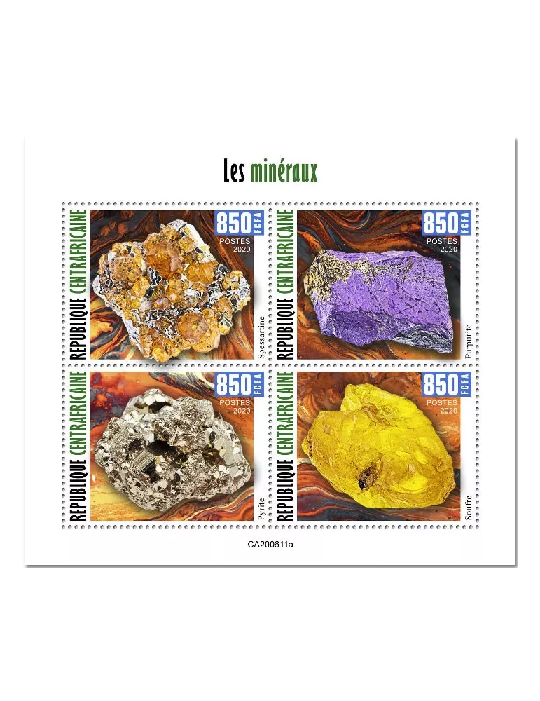 n° 7428/7431  - Timbre CENTRAFRIQUE Poste