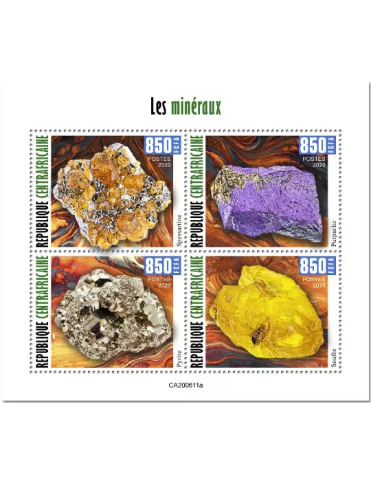 n° 7428/7431  - Timbre CENTRAFRIQUE Poste
