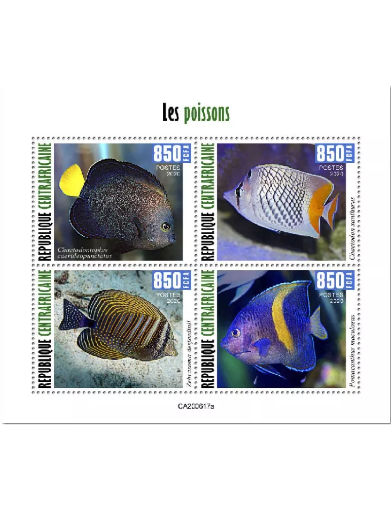 n° 7452/7455  - Timbre CENTRAFRIQUE Poste