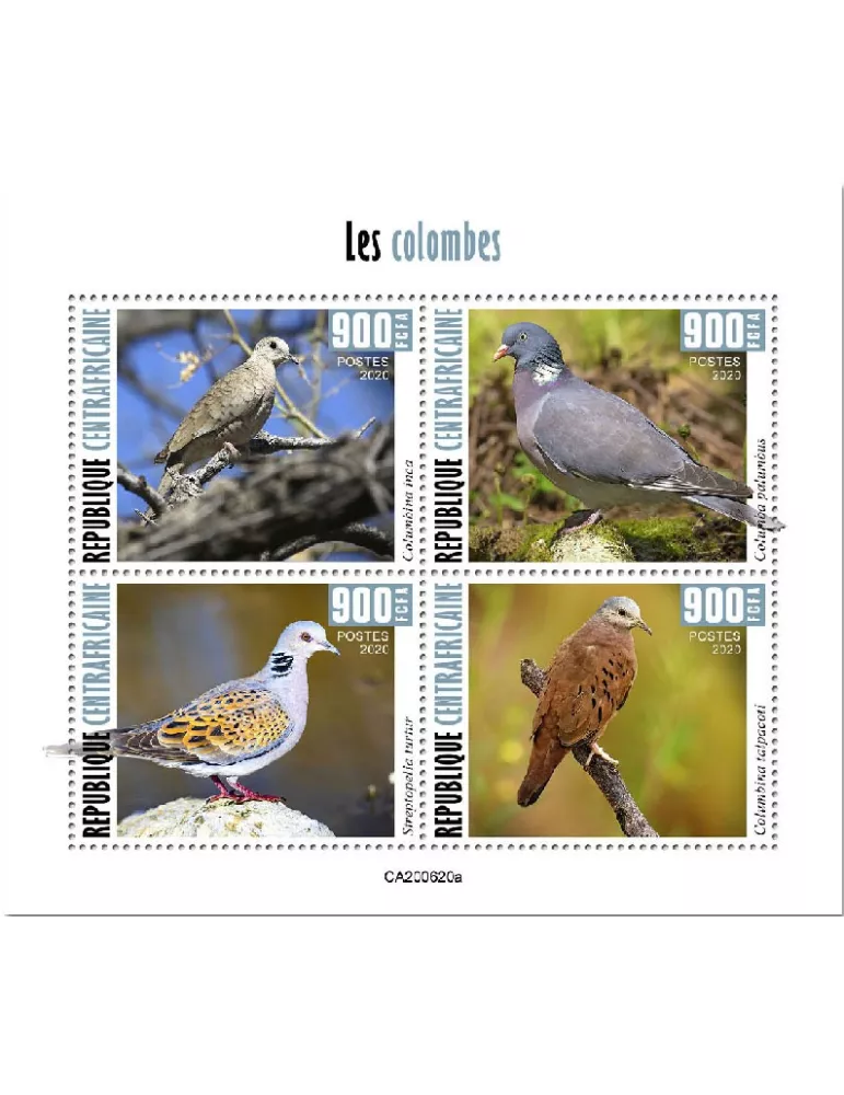 n° 7464/7467  - Timbre CENTRAFRIQUE Poste